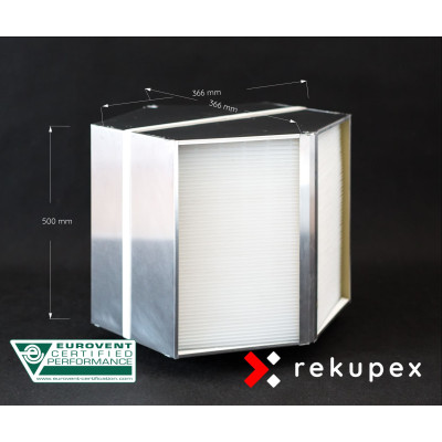 Rekuperacinis šilumokaitis RSX-P 03/500 (priešpriešinio srauto karšto oro rekuperatorius oro atgavimui)
