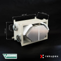 RECUBOX® OPEN RX 05/300 - 570 m3/h. (vyjmutelný rekuperační výměník v opláštění, rekuperace vzduchu, rekuperační jednotka)