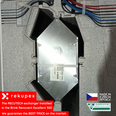 Brink Renovent Excellent 300/400/450 - RECUTECH entalpijas siltummainis