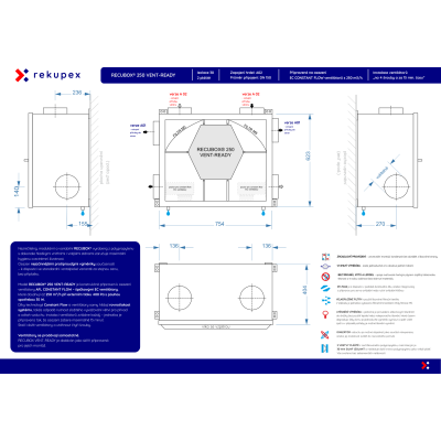 RECUBOX® 250 VENT-READY – připraven pro EC ventilátory CONSTANT FLOW
