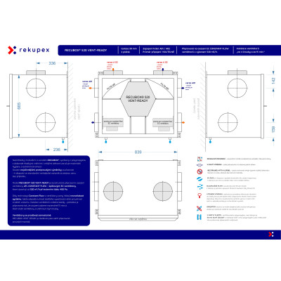 RECUBOX® 520 VENT-READY – compatible avec les ventilateurs EC à débit constant