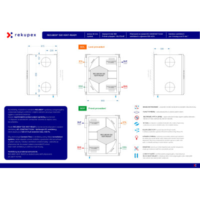 RECUBOX® 520 VENT-READY – pripravený pre EC ventilátory CONSTANT FLOW