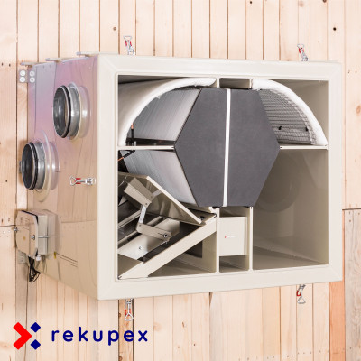RECUBOX® HRV 360 VENT-READY – gotowy do wentylatorów EC o stałym przepływie