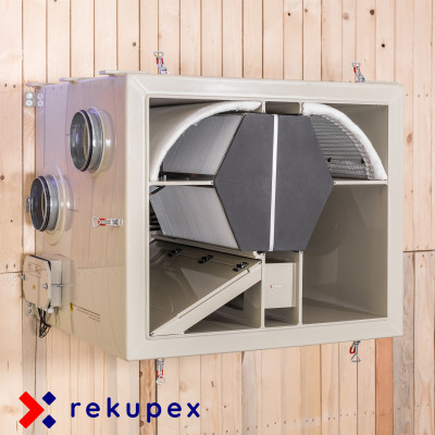 Entalpický RECUBOX® ERV 520 VENT-READY – připraven pro EC ventilátory CONSTANT FLOW