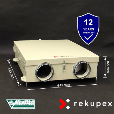 RECUBOX® OPEN HRV 03/100 - 140 m3/h (recovery exchanger in casing, recovery box, recovery unit)