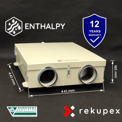 copy of RECUBOX® RX 06/150 - 370m3/h (recovery exchanger in casing, recovery box, air recovery, recovery unit)