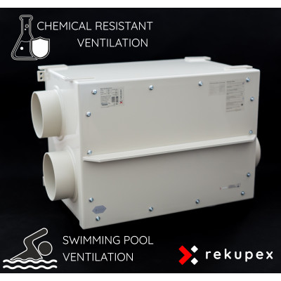 RECUBOX® X-POOL HRV 1800 | Varmegenvinding til svømmehaller og aggressive miljøer