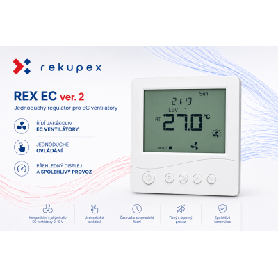 REX EC speed controller for EC motors 0–10 V | Rekupex