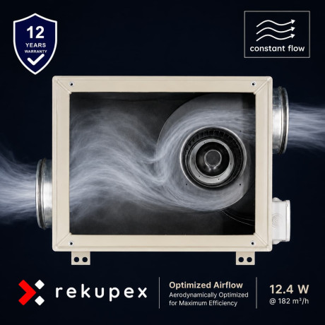 AIRBOX SLIM 250 – geïsoleerde box voor EC-ventilatoren AFL Constant Flow