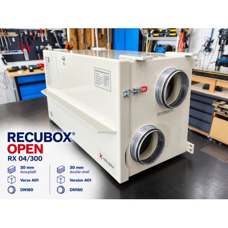 RECUBOX® OPEN RX 04/300 - 480 m3/h (scambiatore estraibile in involucro, recupero di calore, unità di recupero)