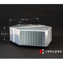 Rekuperační výměník tepla RX 06/150 (protiproudý teplovzdušný rekuperátor pro rekuperace vzduchu)