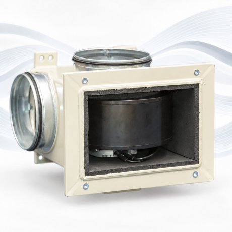 AIRBOX 90 360 – box rettangolare isolato per ventilatori EC AFL Constant Flow