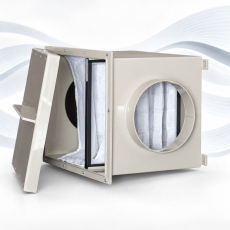 ResiX X-PP - Ø100-630 mm - Chemicky odolný polypropylénový filtračný box