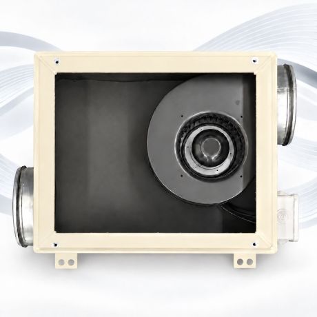 AIRBOX SLIM 360 – eristetty kotelo AFL Constant Flow EC -puhaltimille
