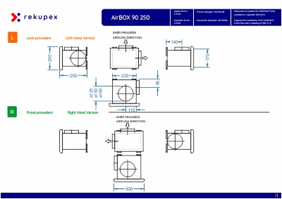 Rozměrový výkres AIRBOX 90 360