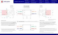 Technical drawing RECUBOX X-POOL HRV 450 A01 OPEN